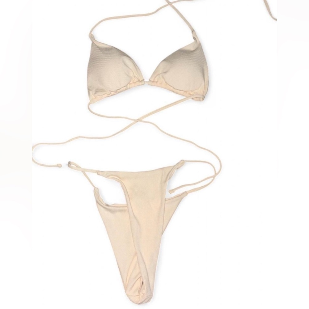 SHEIN Cream Bikini Set